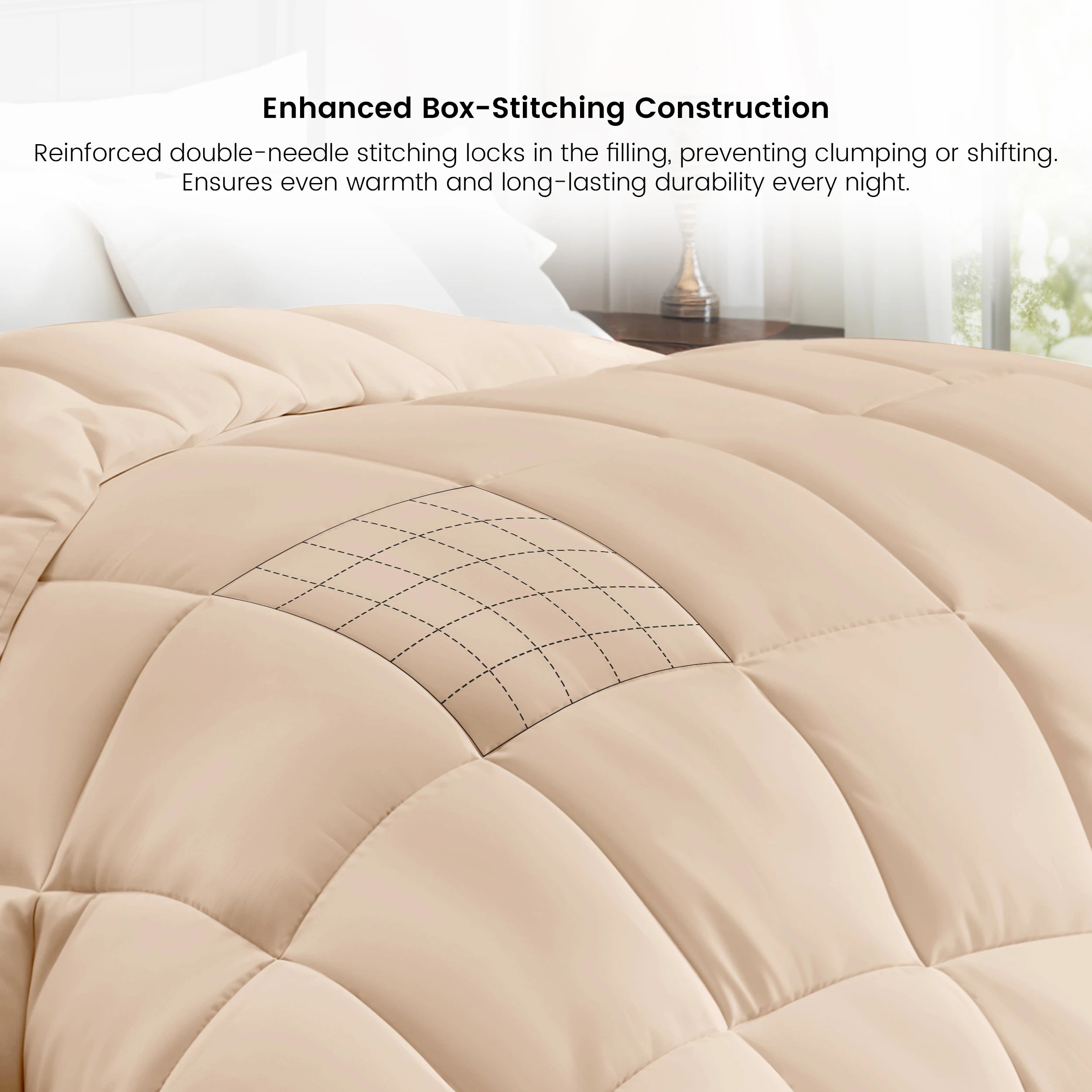 Down Alternative Comforter — All-Season, Fluffy Fill