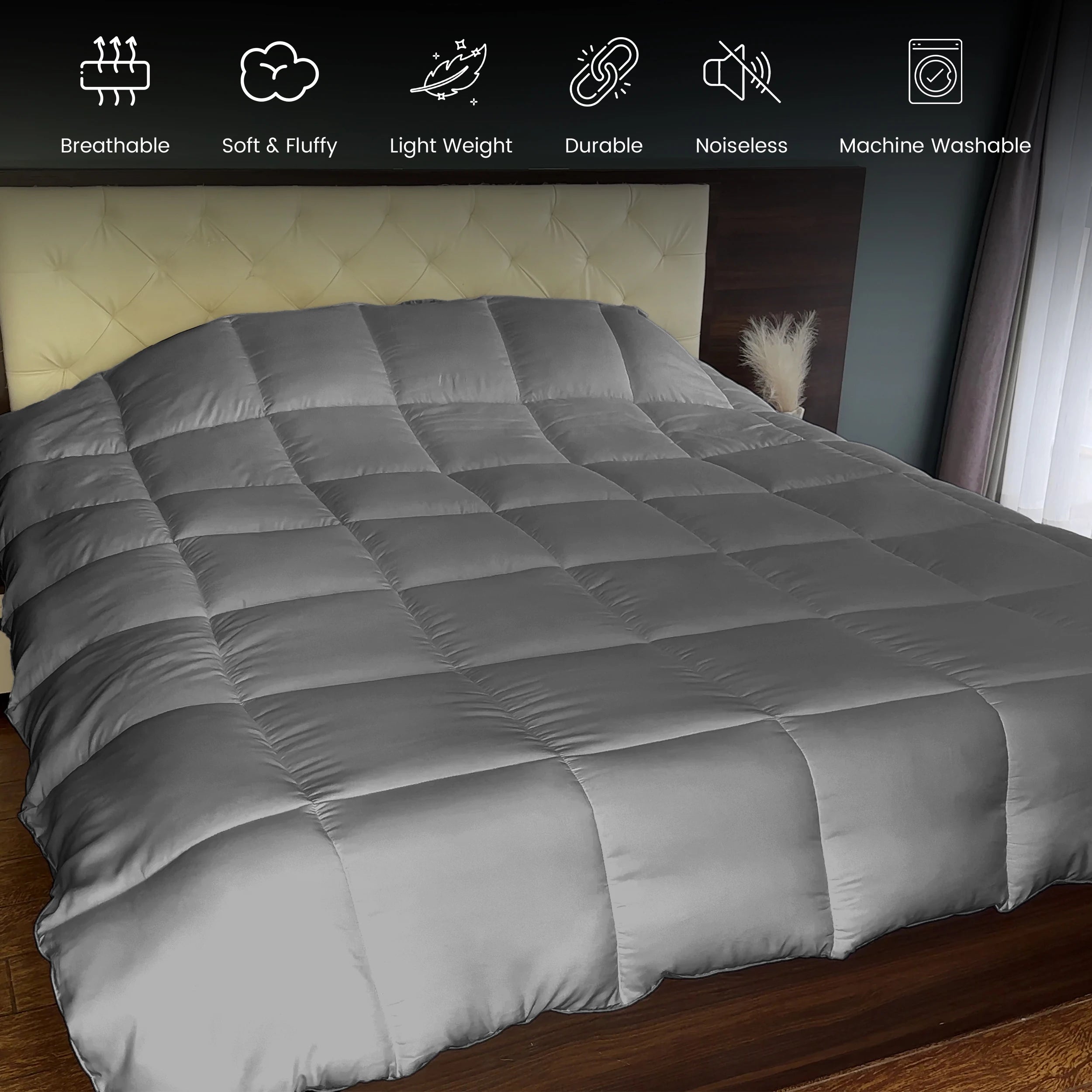 Down Alternative Comforter — All-Season, Fluffy Fill
