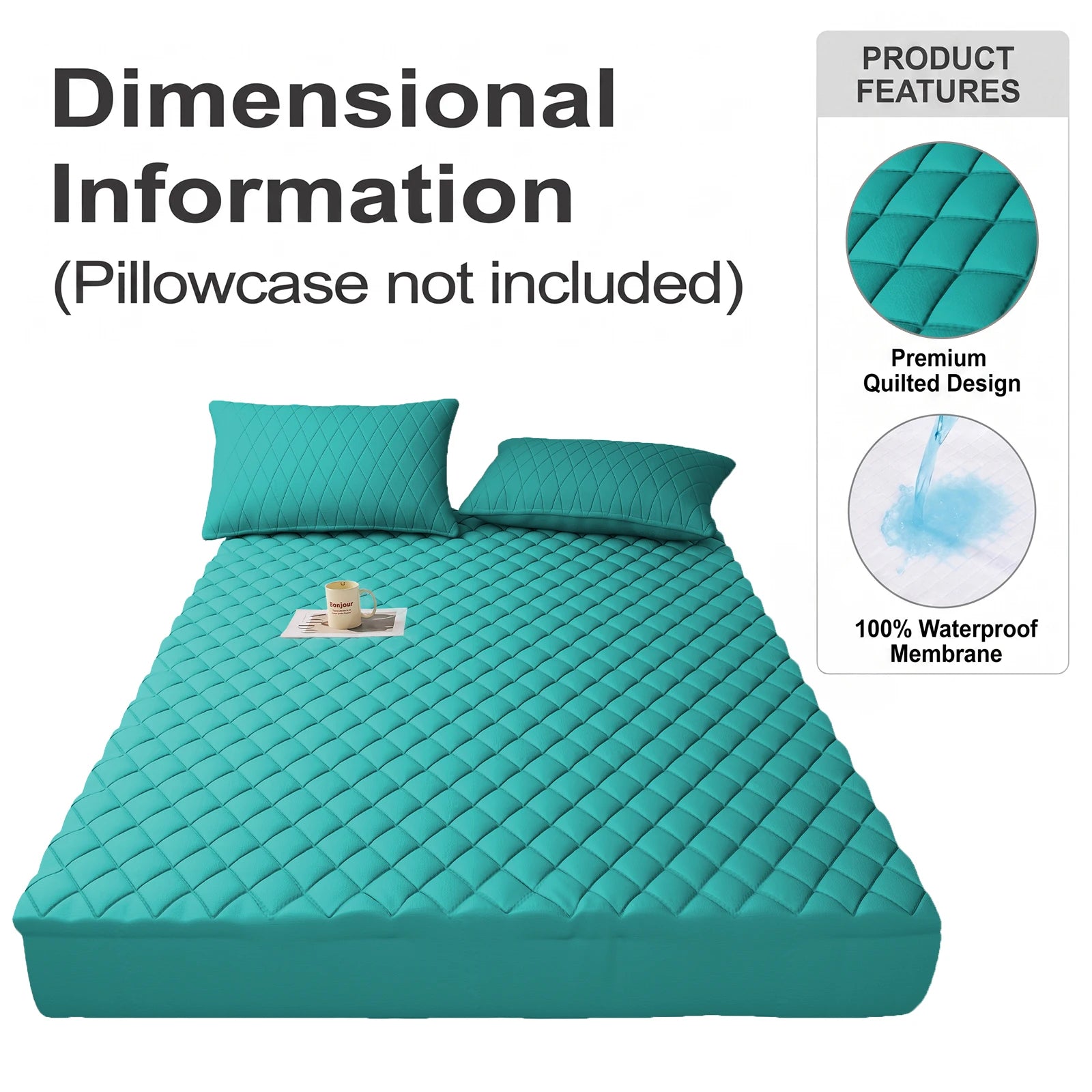 Waterproof Mattress Protector — Deep Pocket, Quilted