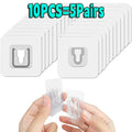 Adhesive Wall Hooks — Damage-Free, Clear