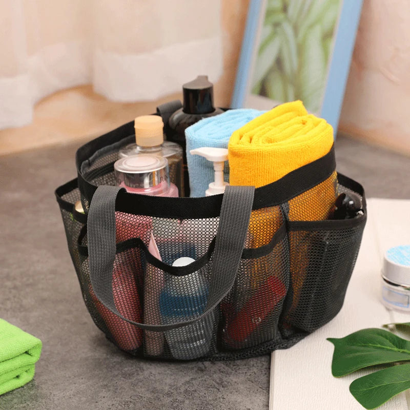 Mesh Shower Caddy Tote — Portable, Quick-Dry