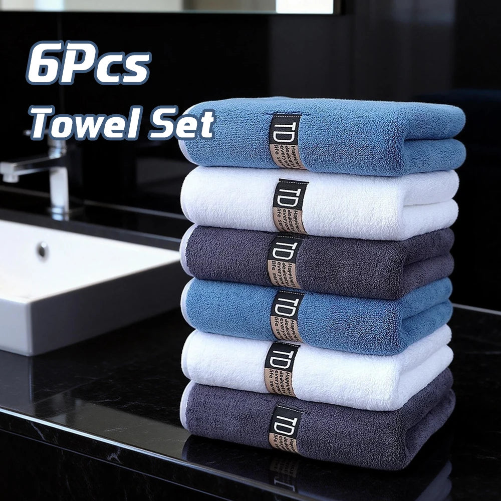 Quick-Dry Microfiber Towel Set — 6 Pack