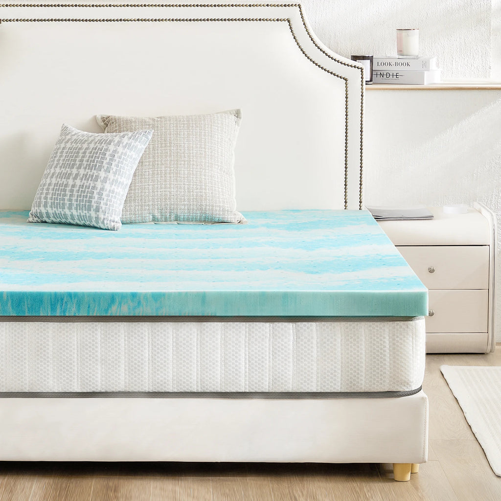 Cooling Gel Memory Foam Mattress Topper — 2 or 3 Inch
