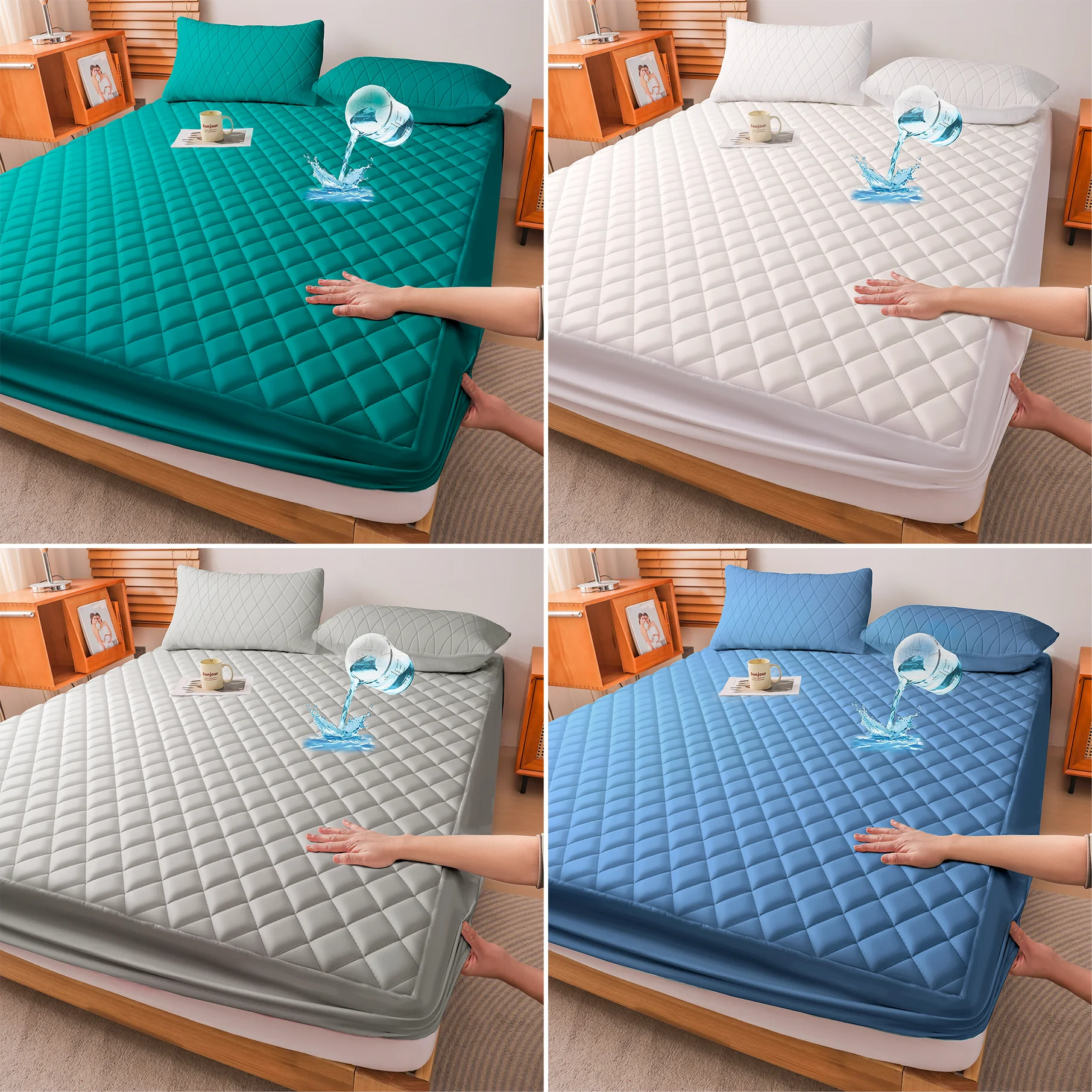 Waterproof Mattress Protector — Deep Pocket, Quilted