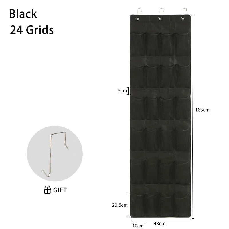 Over-Door Hanging Pocket Organizer — 16/24/28 Pockets
