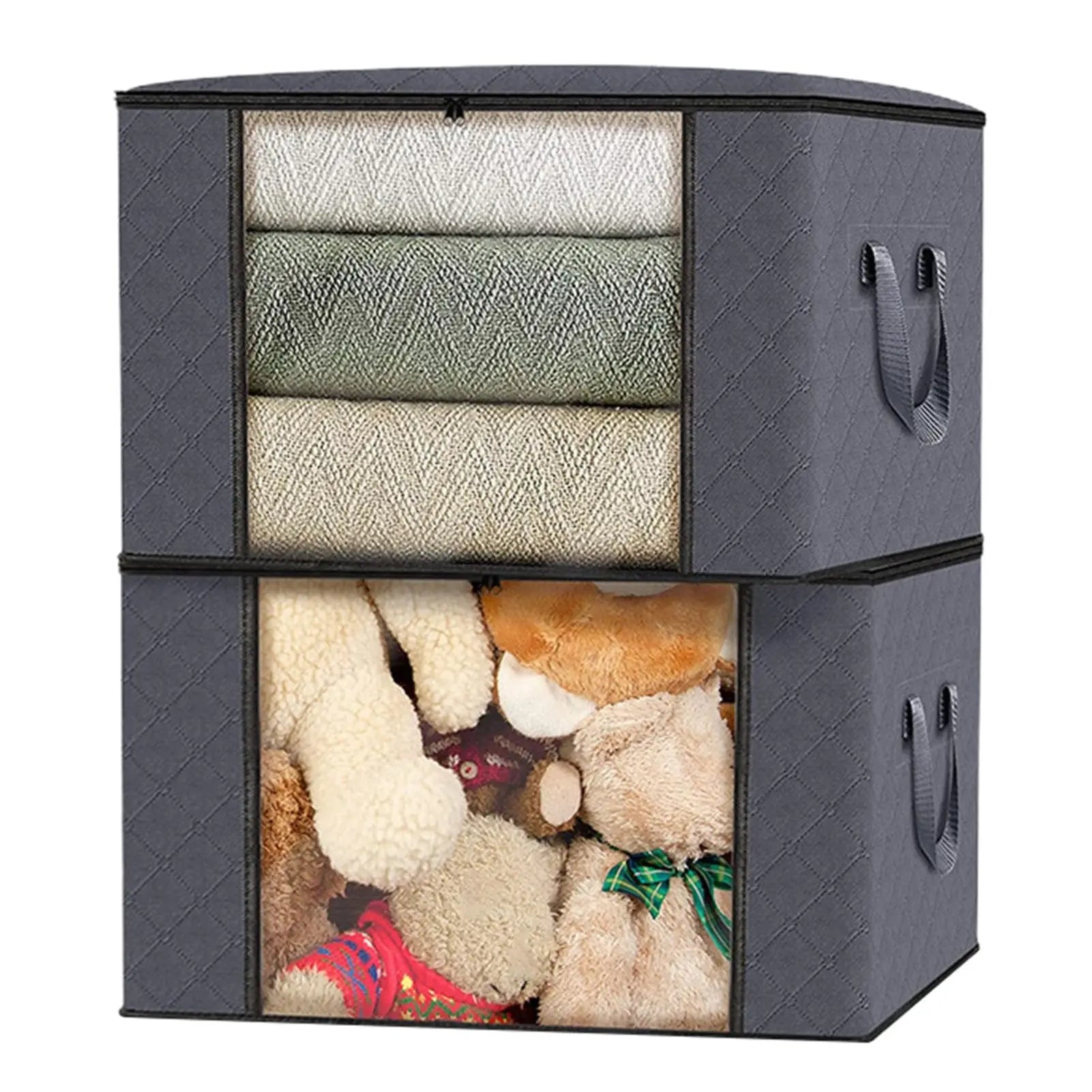 Under-Bed Storage Bags — Clear Window, Foldable