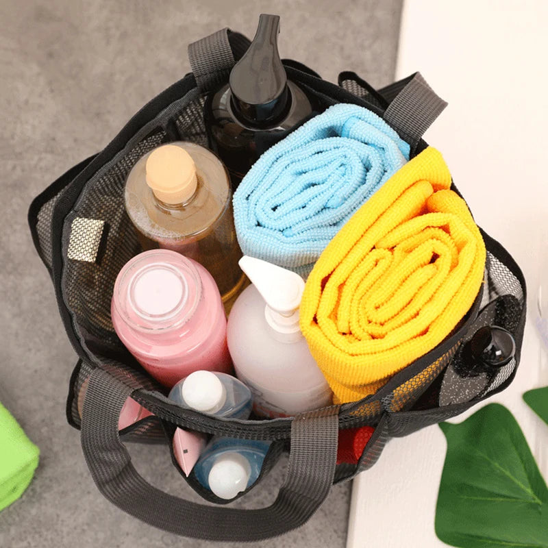 Mesh Shower Caddy Tote — Portable, Quick-Dry