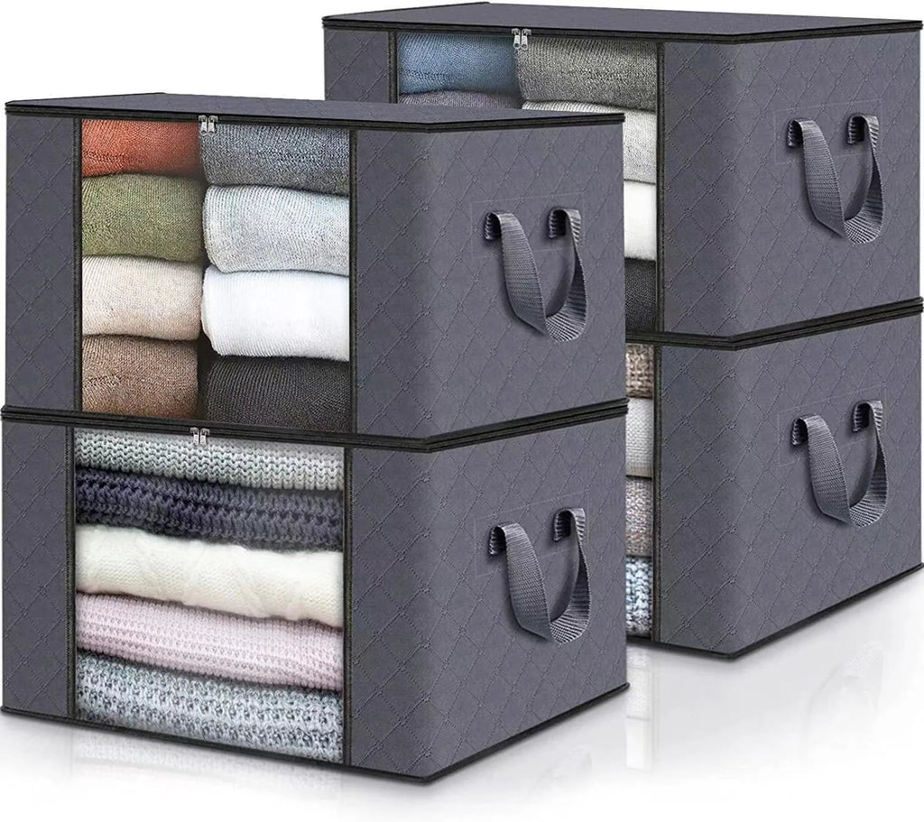 Under-Bed Storage Bags — Clear Window, Foldable