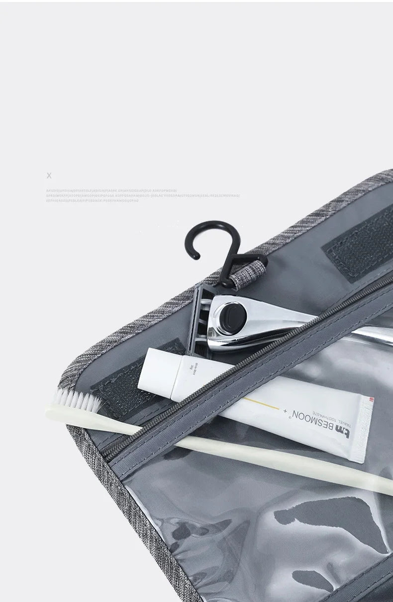 Hanging Toiletry Bag — Large, Water-Resistant