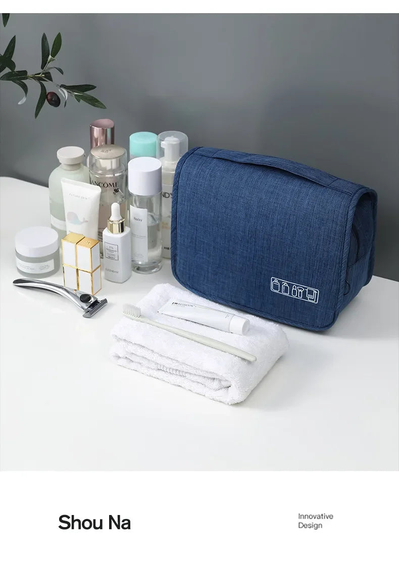 Hanging Toiletry Bag — Large, Water-Resistant