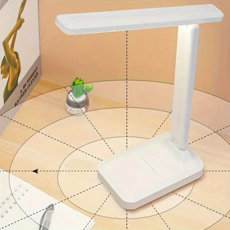 Folding LED Desk Lamp — USB Touch Dimmer
