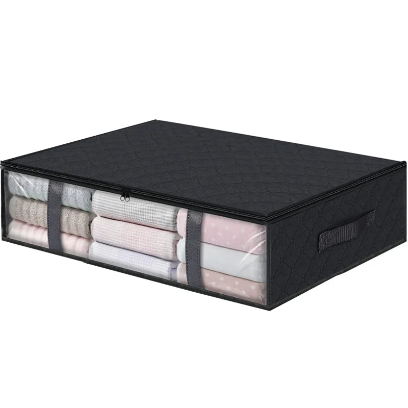 Under-Bed Storage Bags — Clear Window, Foldable