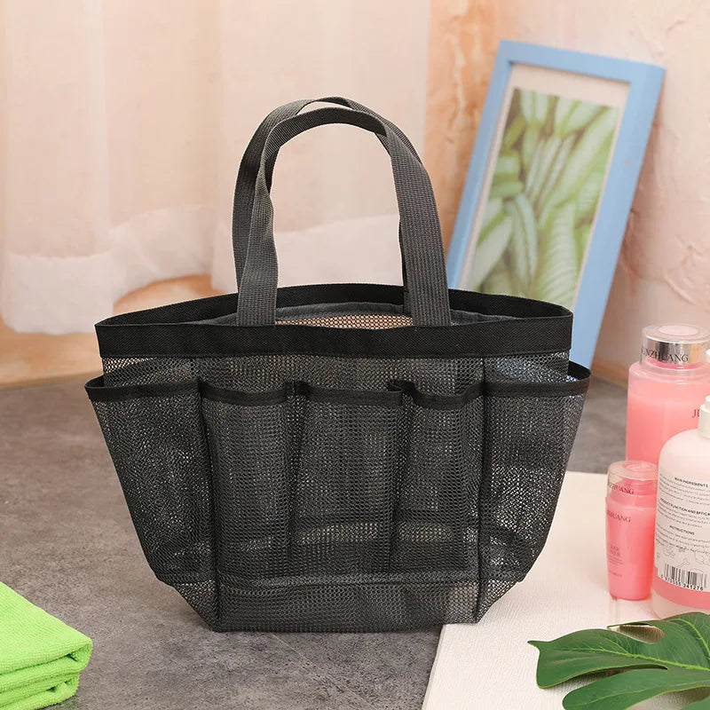 Mesh Shower Caddy Tote — Portable, Quick-Dry