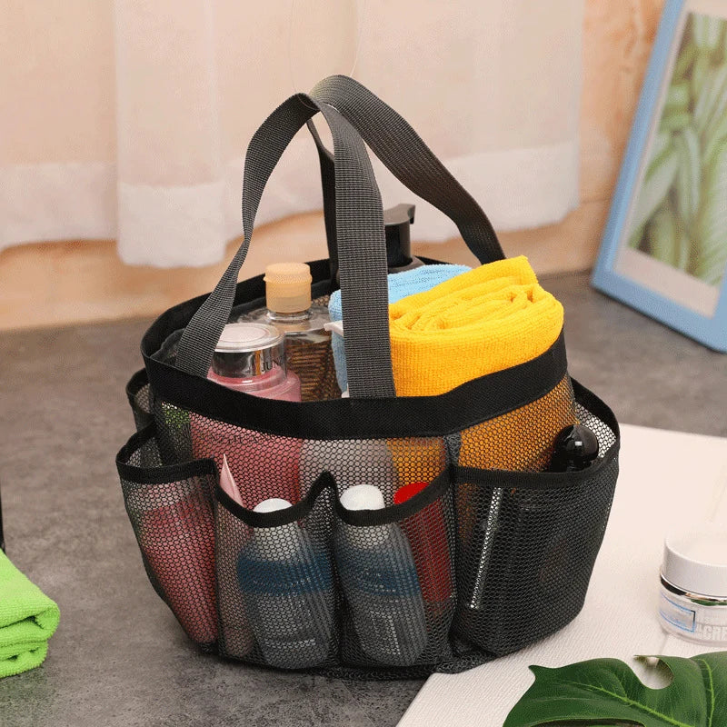 Mesh Shower Caddy Tote — Portable, Quick-Dry