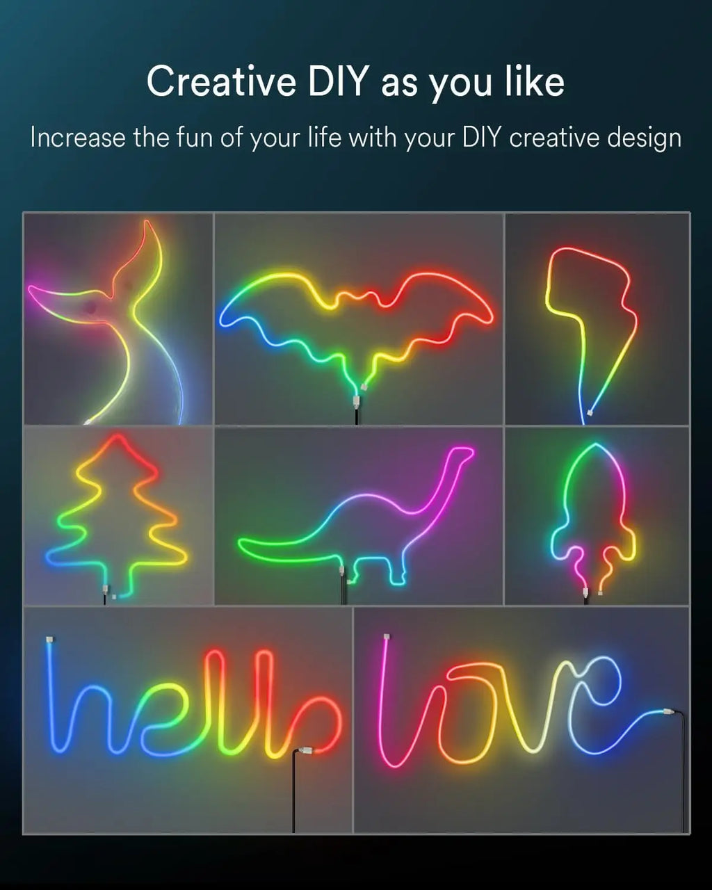 RGB LED Rope Lights — App & Remote Control, 10–30m