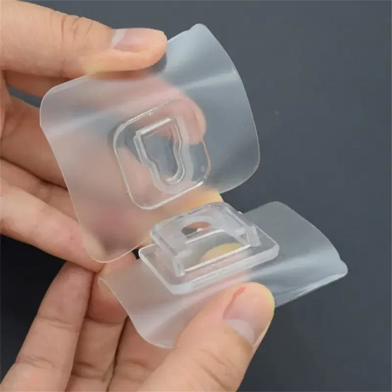Adhesive Wall Hooks — Damage-Free, Clear
