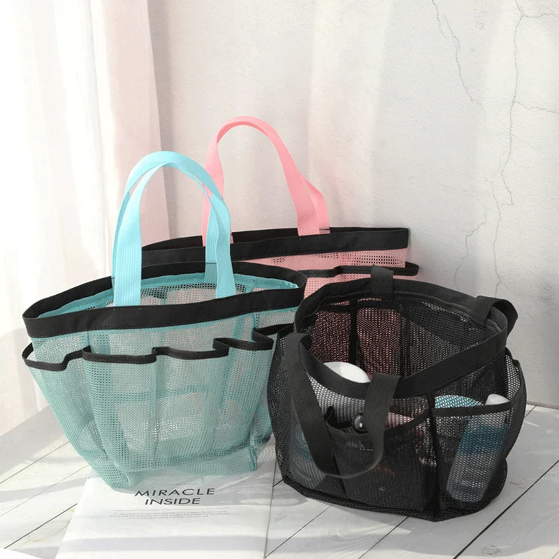 Mesh Shower Caddy Tote — Portable, Quick-Dry