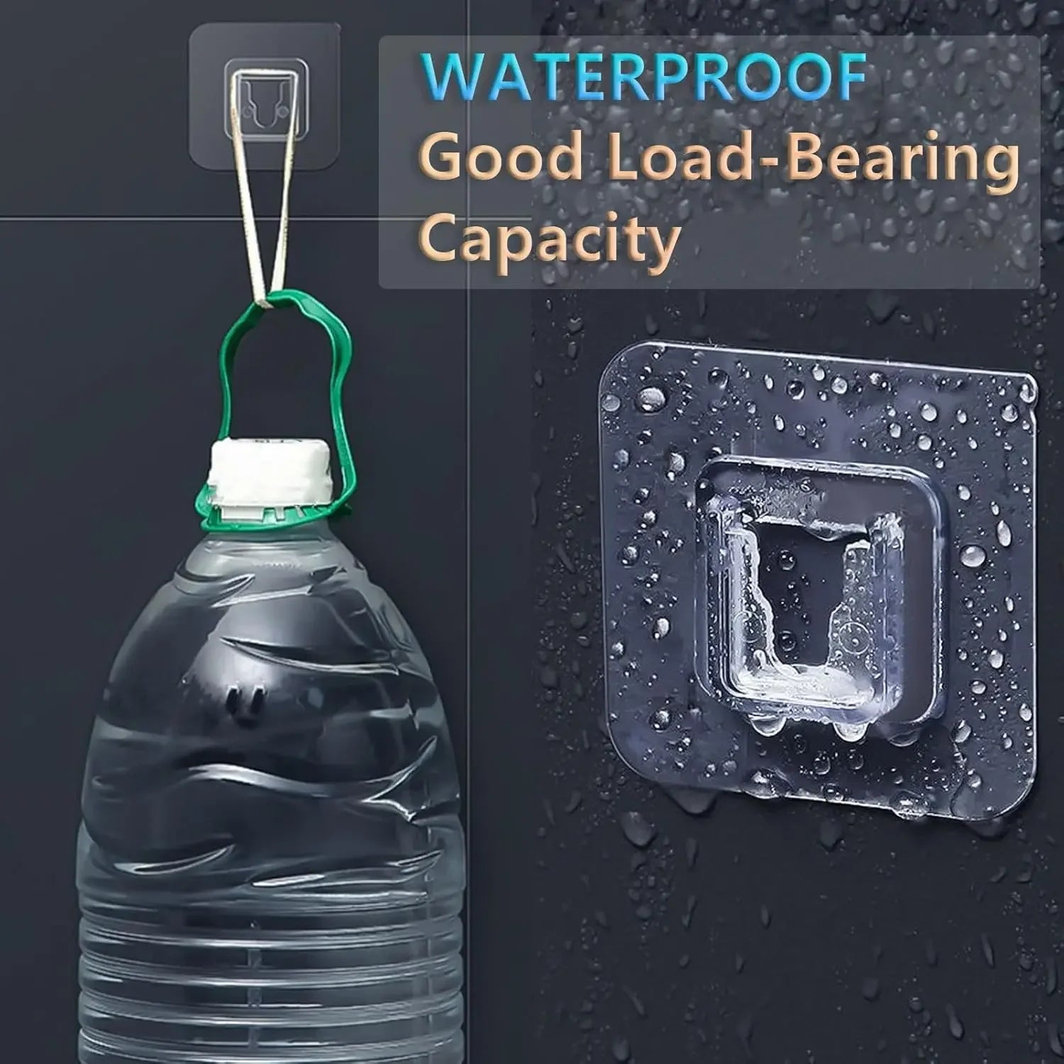 Adhesive Wall Hooks — Damage-Free, Clear