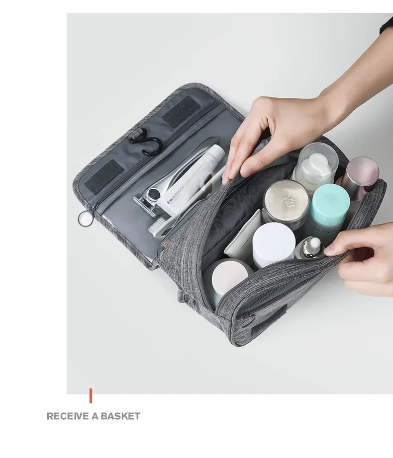 Hanging Toiletry Bag — Large, Water-Resistant