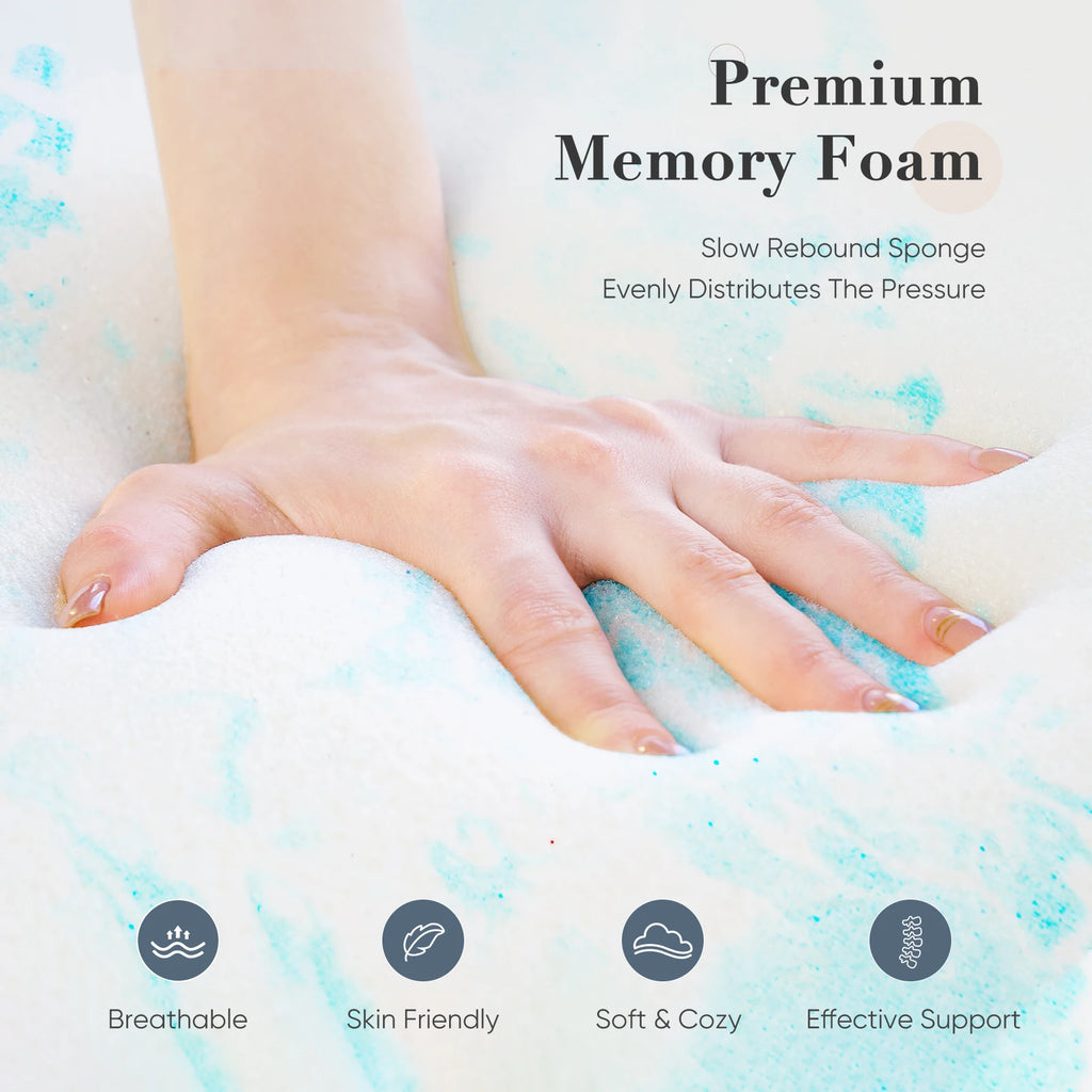 Cooling Gel Memory Foam Mattress Topper — 2 or 3 Inch