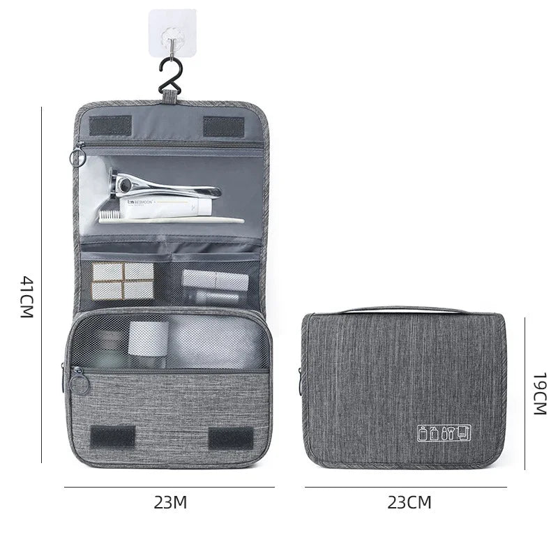 Hanging Toiletry Bag — Large, Water-Resistant