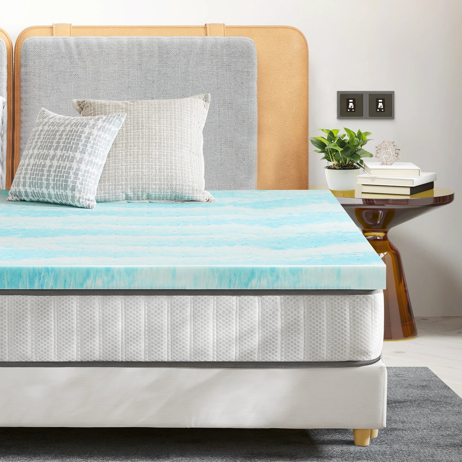 Cooling Gel Memory Foam Mattress Topper — 2 or 3 Inch