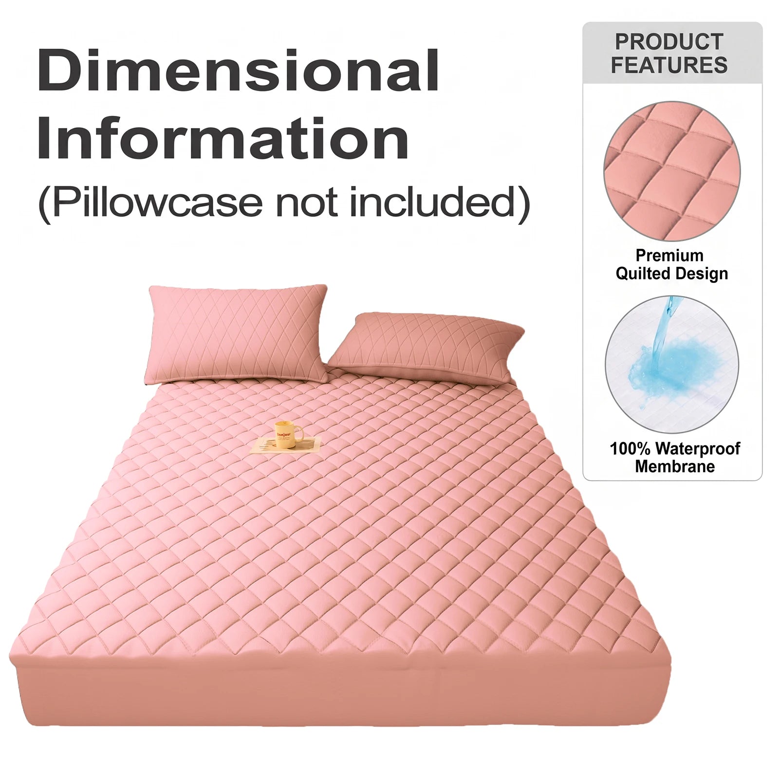 Waterproof Mattress Protector — Deep Pocket, Quilted