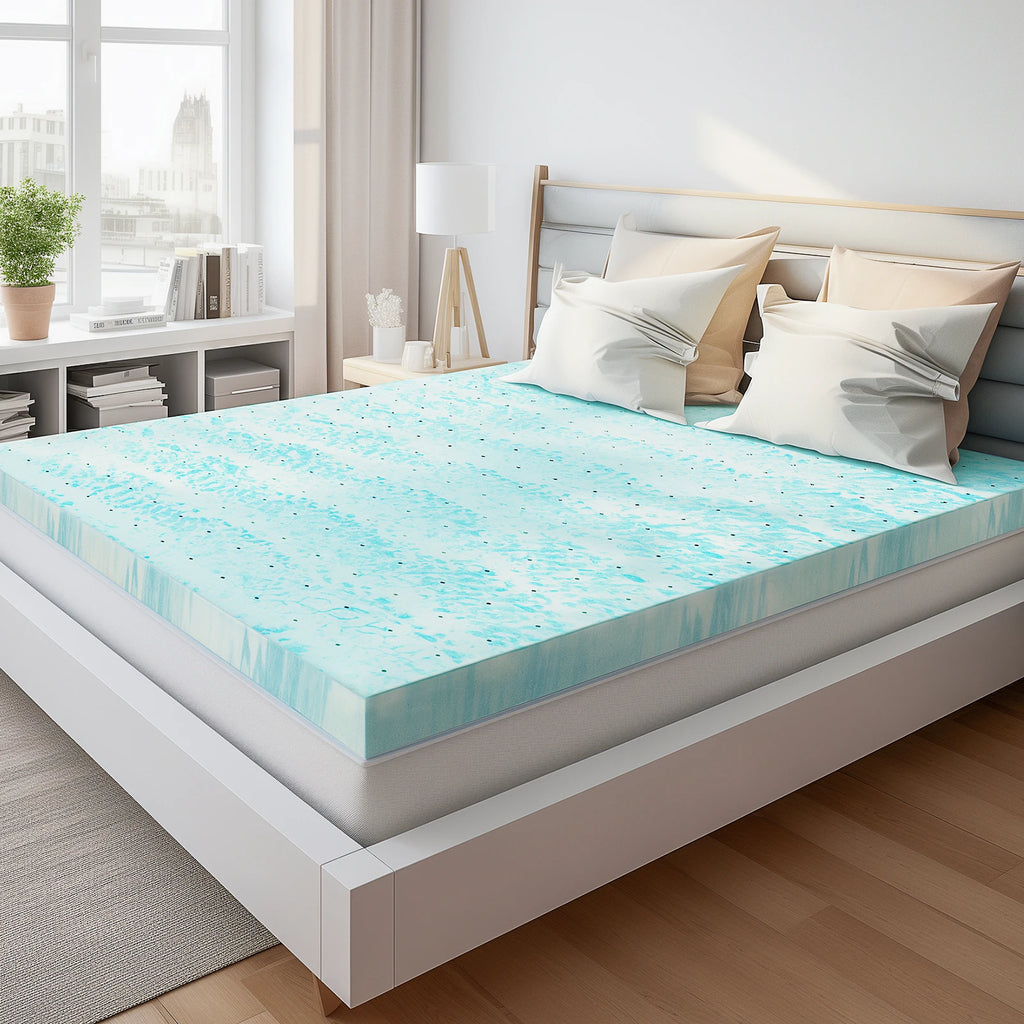 Cooling Gel Memory Foam Mattress Topper — 2 or 3 Inch