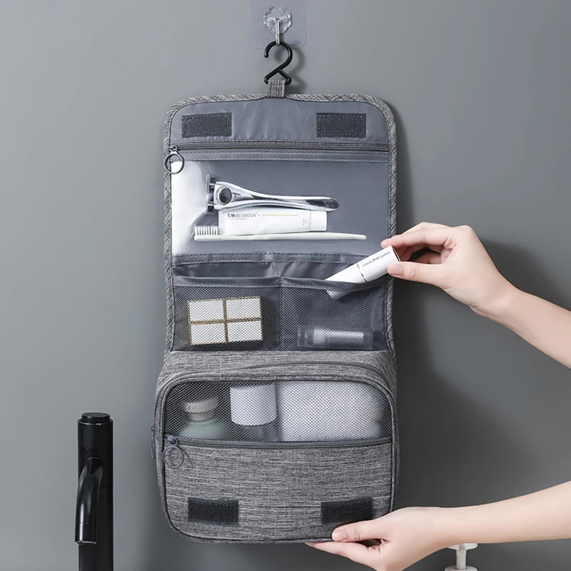 Hanging Toiletry Bag — Large, Water-Resistant
