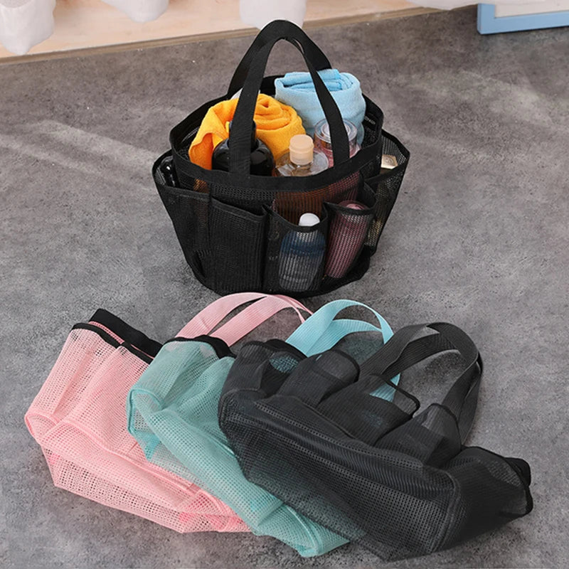 Mesh Shower Caddy Tote — Portable, Quick-Dry