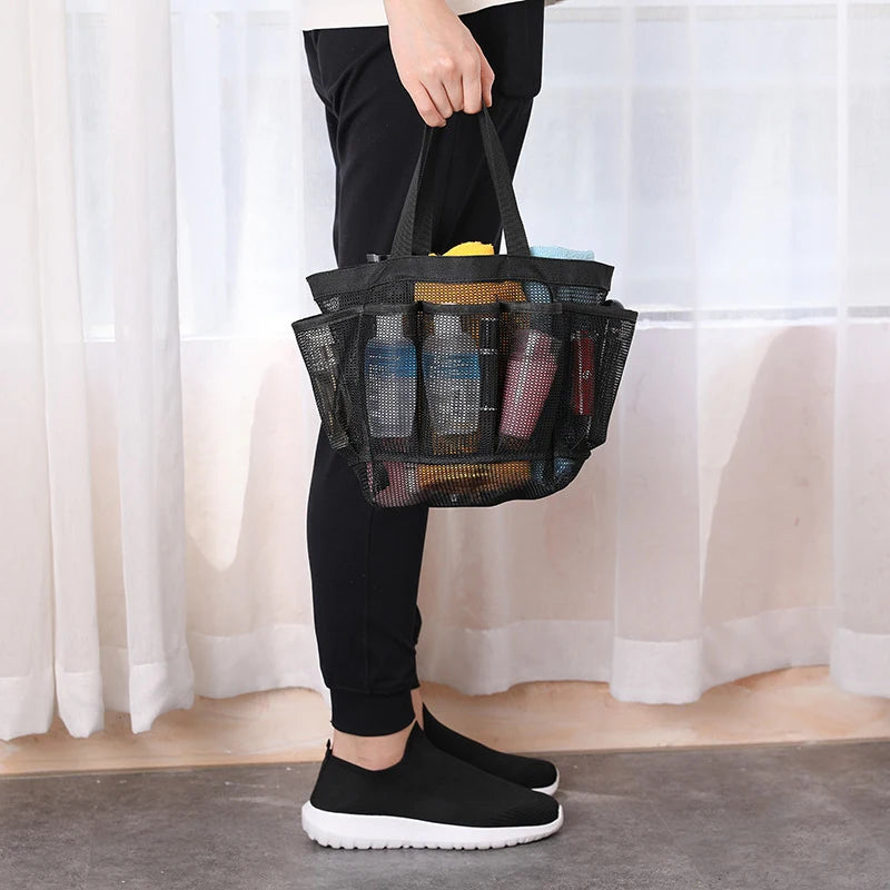 Mesh Shower Caddy Tote — Portable, Quick-Dry