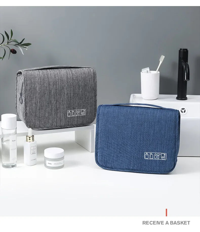 Hanging Toiletry Bag — Large, Water-Resistant