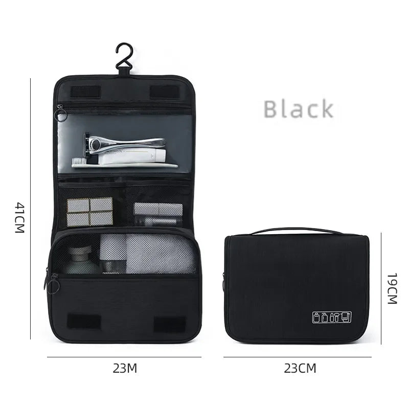 Hanging Toiletry Bag — Large, Water-Resistant