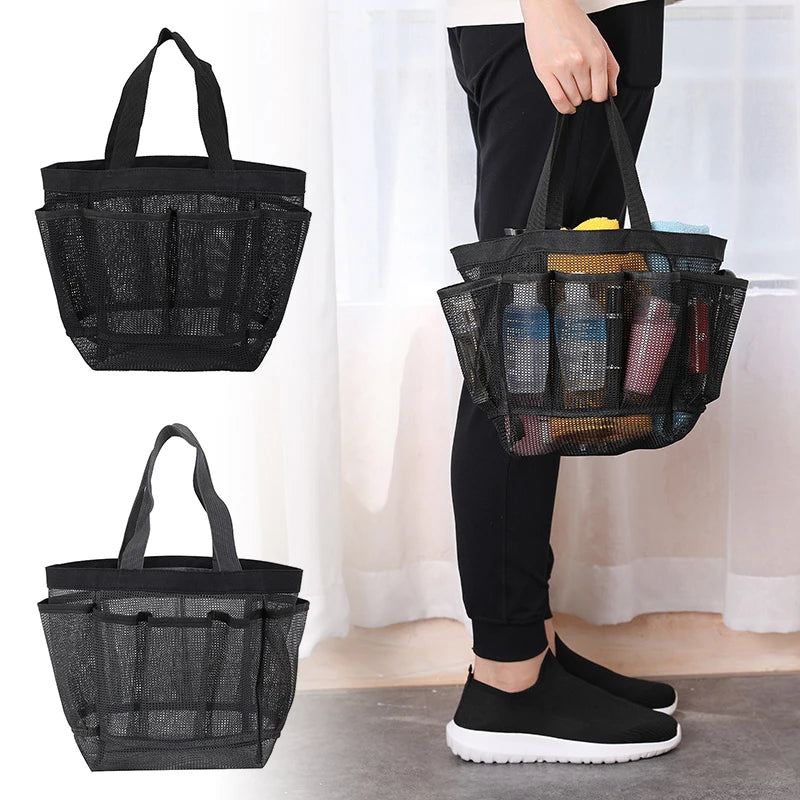 Mesh Shower Caddy Tote — Portable, Quick-Dry