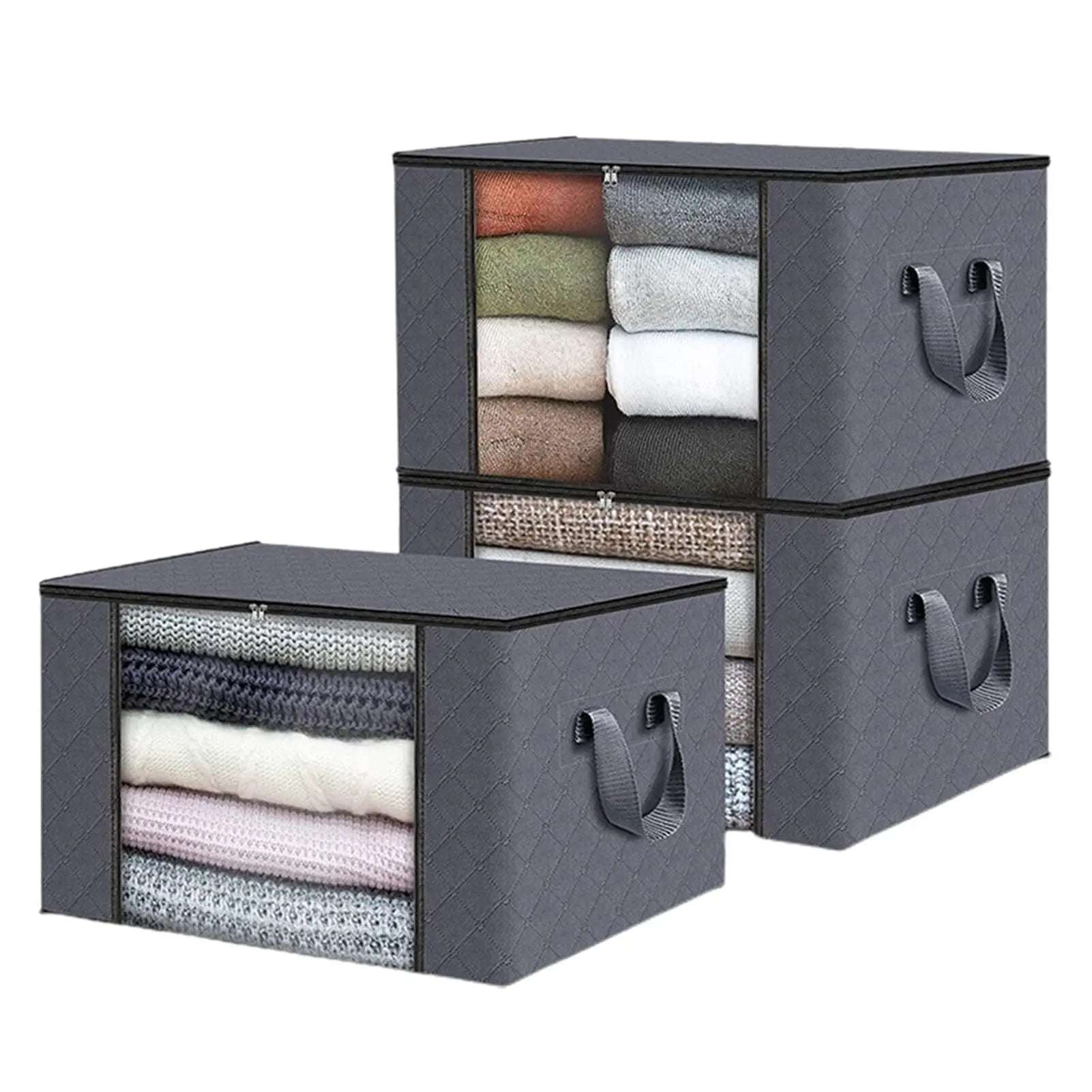 Under-Bed Storage Bags — Clear Window, Foldable