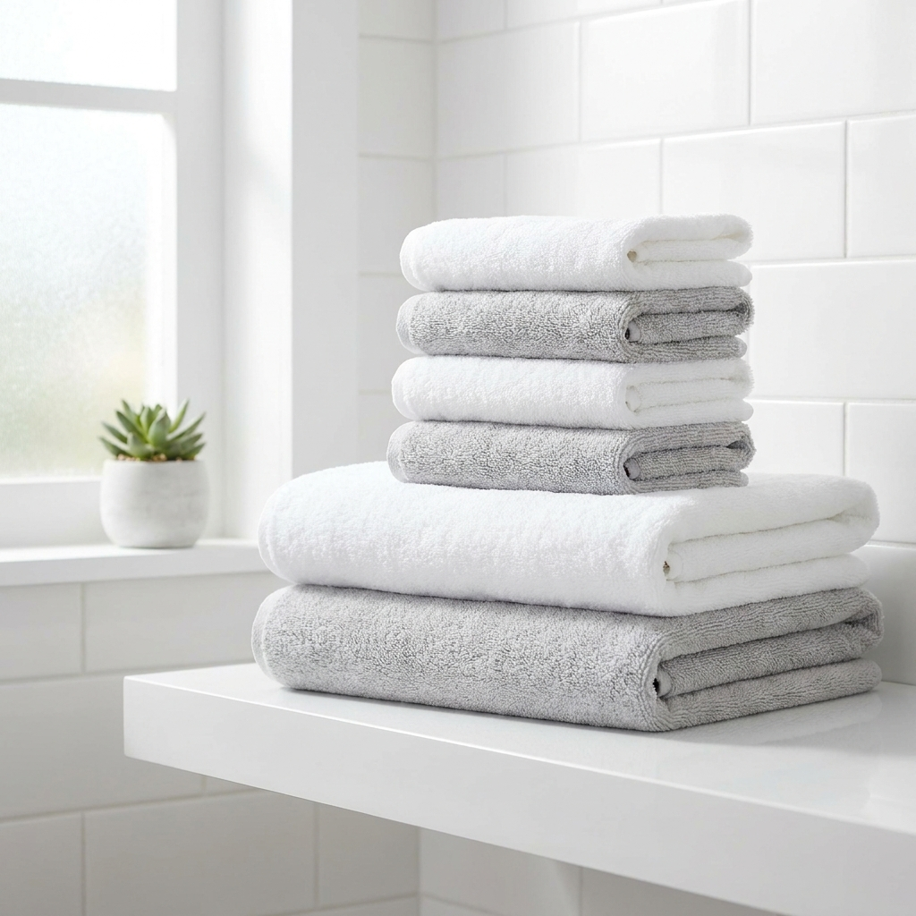 Microfiber Towel Set bathroom display