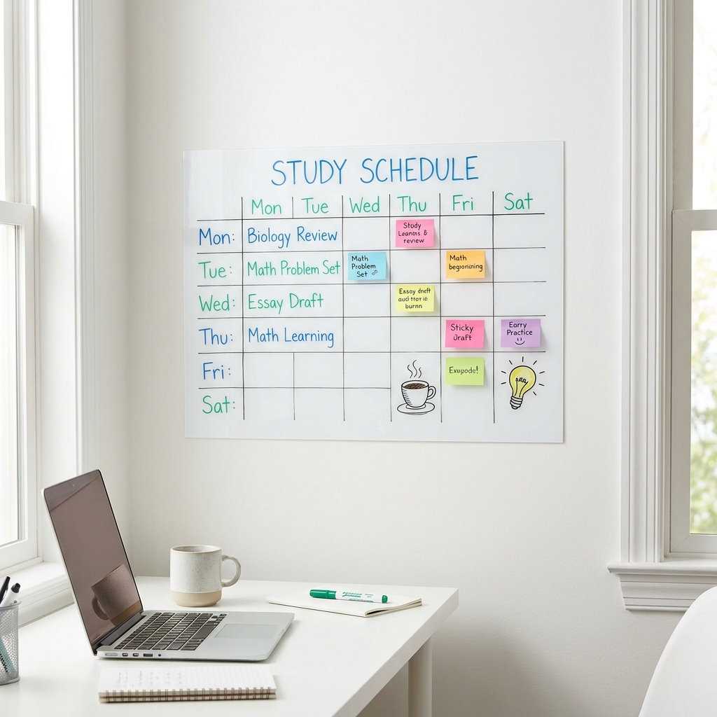 Cling Whiteboard Roll dorm wall lifestyle