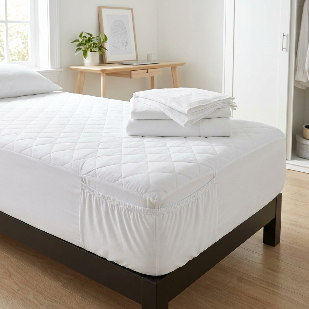 Deep pocket mattress protector lifestyle